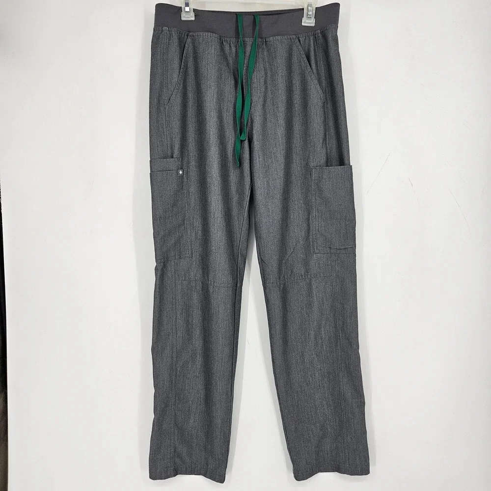 Figs Scrub Pants Mens Medium Nurses Healthcare Uniforms Graphite Gray Axim‎